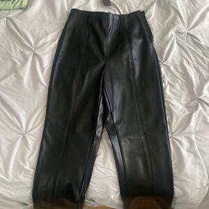 faux leather pants